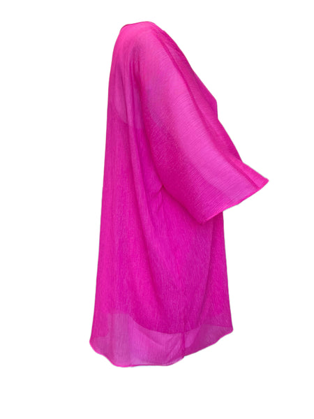 Marina Rinaldi Women's Pink Frizzo Pullover Blouse NWT