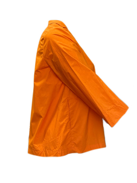 Marina Rinaldi Women's Orange Fucsia Button Down Cotton Shirt NWT