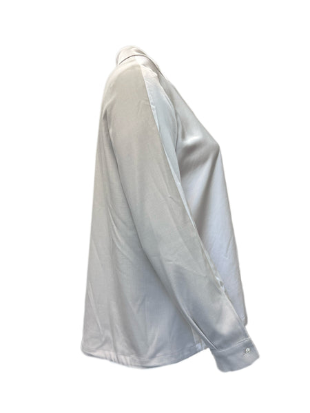 Marina Rinaldi Women's Beige Full Button Down Shirt NWT
