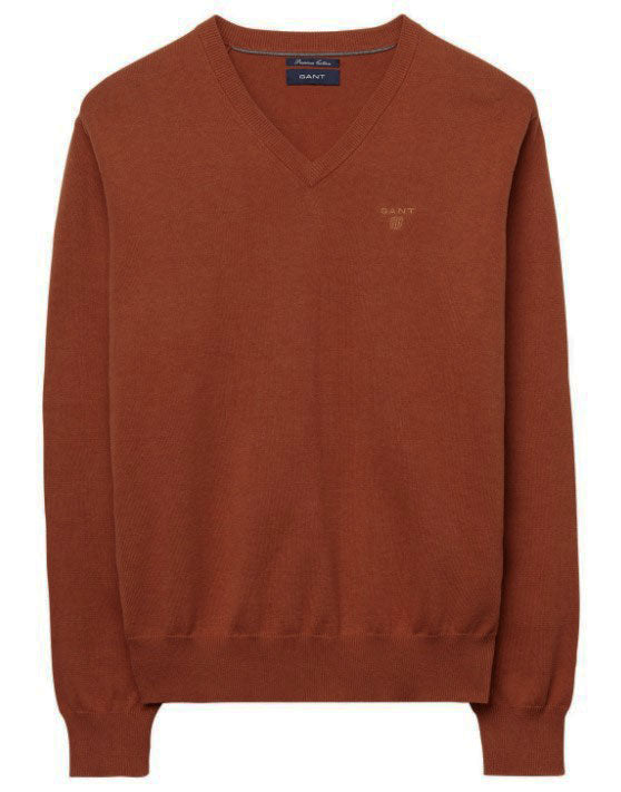 V-Neck Men\'s Medium Walk Sweater Fashion $109 Lightweight Size Cotton 83072 Gant NW Into –