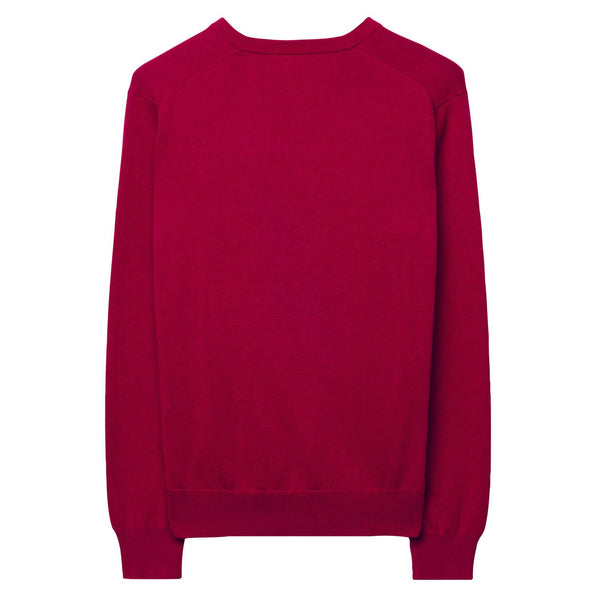 GANT Men's Dark Red Lightweight Cotton V-Neck Sweater 83072  Size 3XL