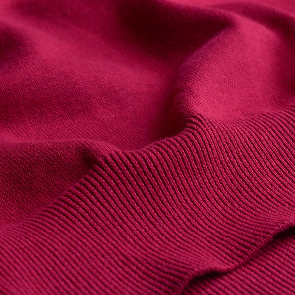 GANT Men's Dark Red Lightweight Cotton V-Neck Sweater 83072  Size 3XL