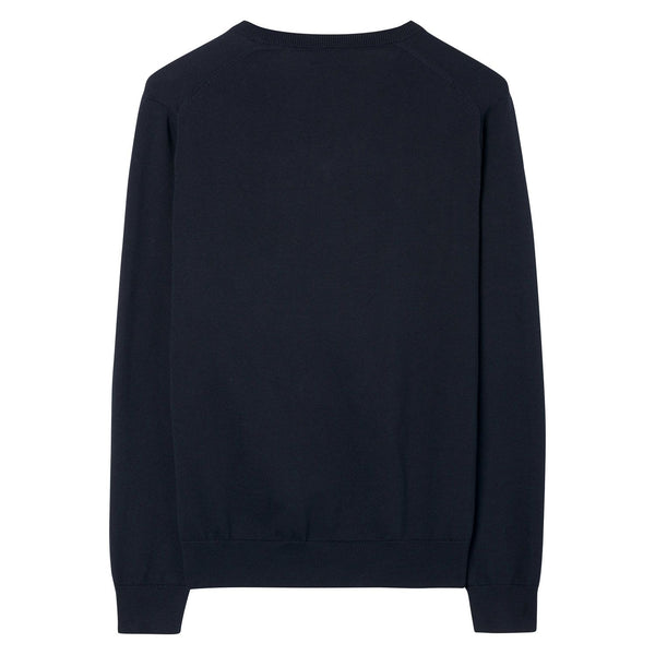 GANT Men's Navy Lightweight Cotton V-Neck Sweater 83072  Size 2XL