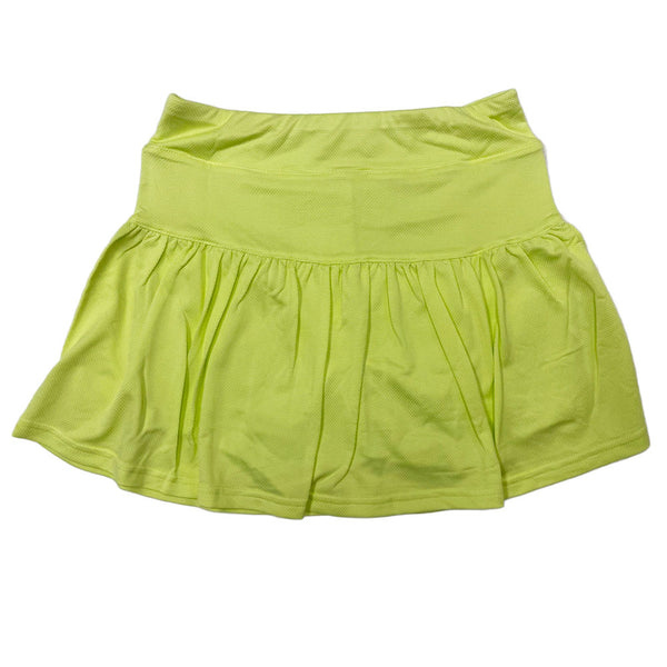 BOAST Women's Sunny Lime Gathered Tennis Skirt $79 NEW
