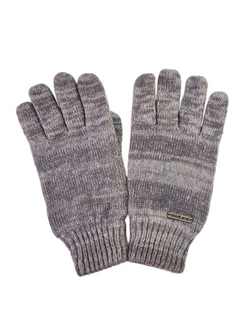 HoodLamb Women's Light Grey Knitted Organic Cotton Hemp Gloves Medium NWT
