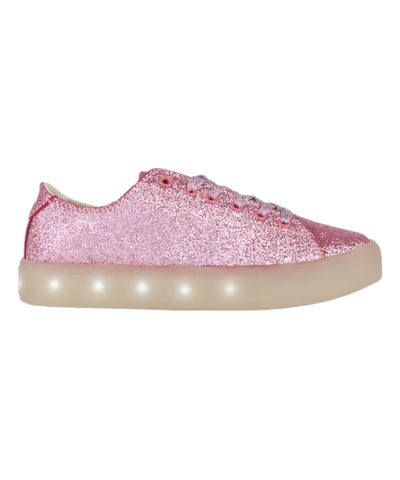 POP SHOES Little Kid's Pink St Laurent Glitter Sneakers SP19LGPK NWB