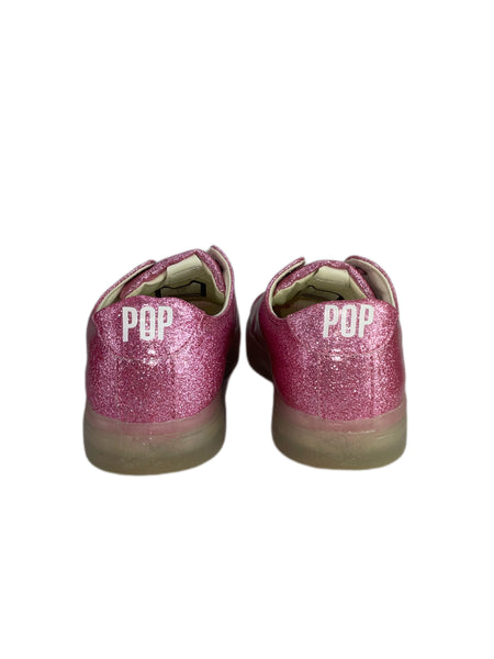 POP SHOES Little Kid's Pink St Laurent Glitter Sneakers SP19LGPK NWB