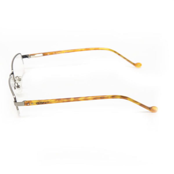 Gant Rugger Wake Semi-Rimless Eyeglass Frames 51mm - Gunmetal/Honey Tortoise NEW