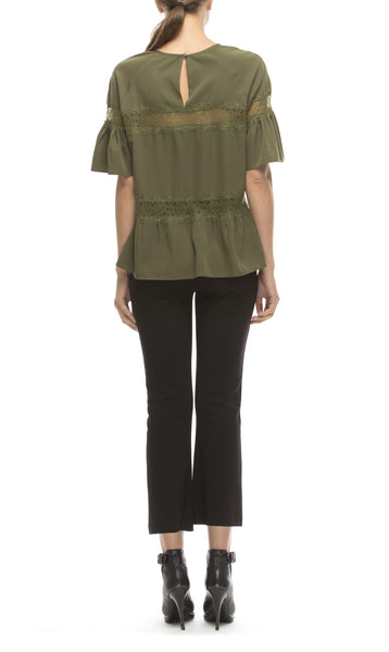 WALTER BAKER Women's Olive Gwen Top W52106 $138 NEW