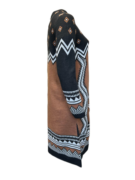 Marina Rinaldi Women's Brown Gabbiate Knitted Dress NWT