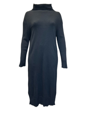 Marina Rinaldi Women's Black Galena Knitted Sweater Dress NWT