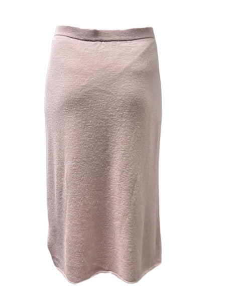 Marina Rinaldi Women's Pink Glena Knitted Straight Skirt NWT