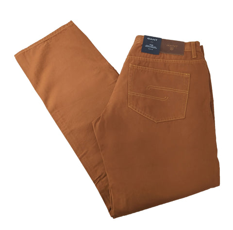 GANT Men's Teak Peached Cotton Tyler Jeans Size 34/34 NWT