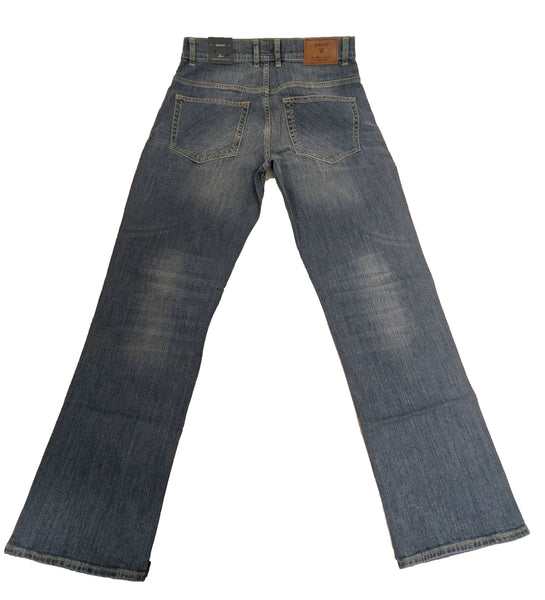 GANT Mid Blue Connecticut Comfort Jeans Jason  Fit Jeans 1312505 Size 30/32 NWT