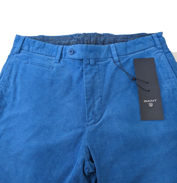 GANT Men's Blue N.Y. Comfort Mini Cord Pants 1506144 $225 NWT
