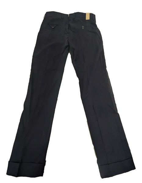 GANT RUGGER Men's Navy Wool Hopsack Smarty Pants 189360 NWT