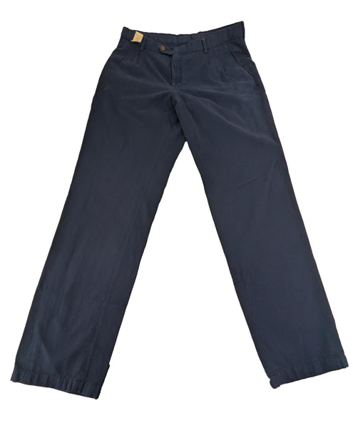 GANT RUGGER Harbour Navy Pleated Slacks 189761 Size 32