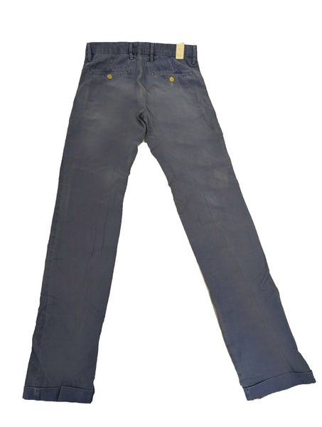 GANT RUGGER Men's Laundered Blue Canvas Chino Pants 76893