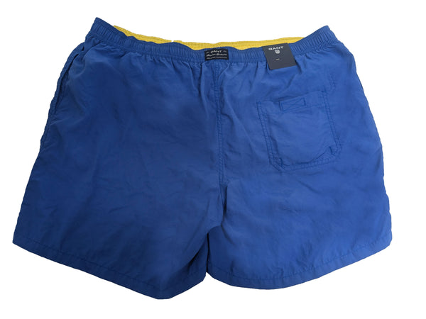 GANT Men's Sapphire Blue Solid Swim Shorts Bathing Suit 20000 Size 3XL