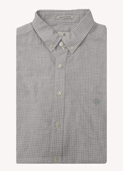 GANT DIAMOND G Men's Blossom Royal Oxford Check Fitted BD 303712 Size M NWT