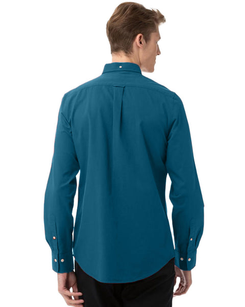 GANT Blue Coral Selvedge Chambray Button Down Shirt 3080120 Size Medium