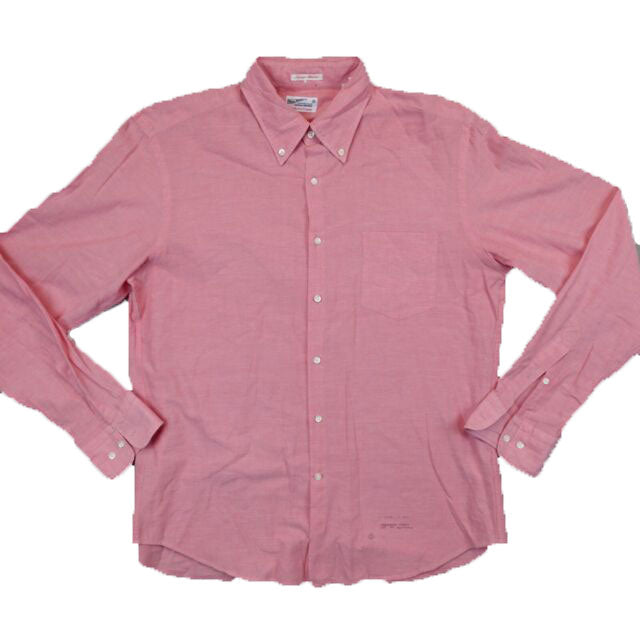 GANT RUGGER Clear Pink  Selvage Madras E-Z OBD Shirt 349620 Size XXL