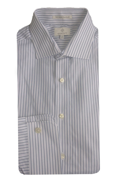 GANT DIAMOND G Men's Bi-Color Fitted Spread Shirt 384122 Size 39 NWT