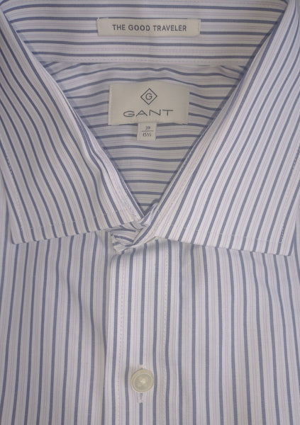 GANT DIAMOND G Men's Bi-Color Fitted Spread Shirt 384122 Size 39 NWT
