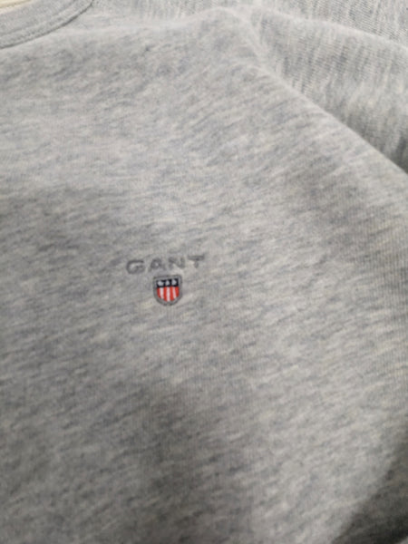 GANT Women's Mole Grey Melange Classic Sweatshirt 400701 Size X-Large