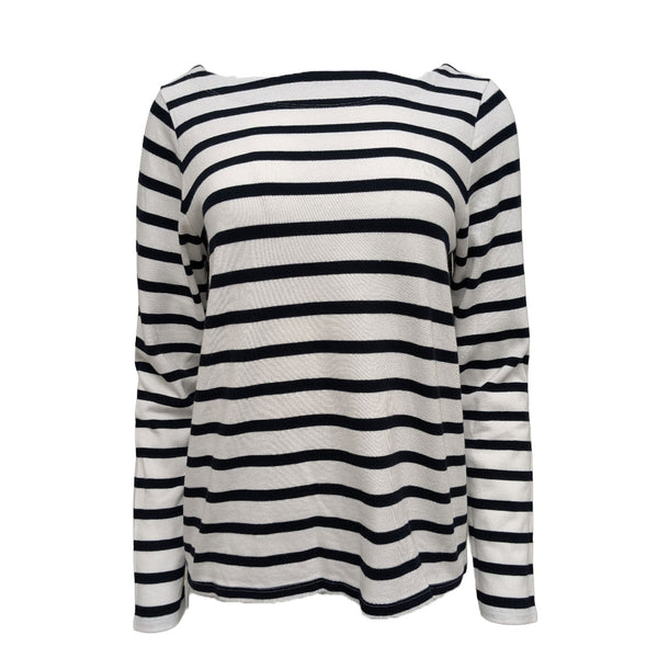 GANT Women's Navy Classic Boatneck Top 406408 Size Medium