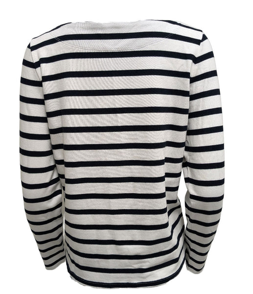 GANT Women's Navy Classic Boatneck Top 406408 Size Medium