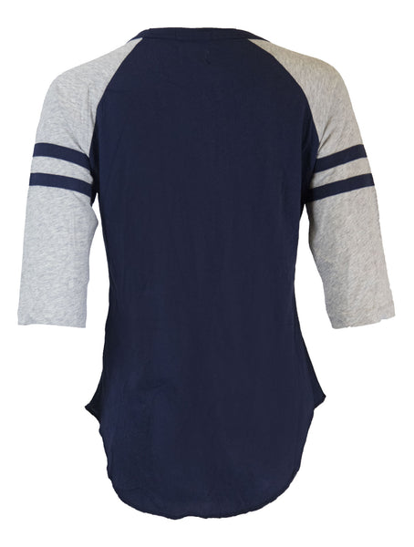 GANT RUGGER Women's Vintage Blue Baseball Tee 409695 Size S $115 NWT