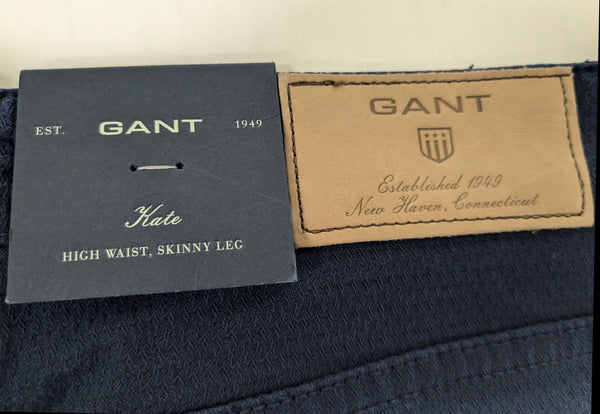 GANT Women's Midnight Blue Kate Structure Jeans 410019 Size 25/32