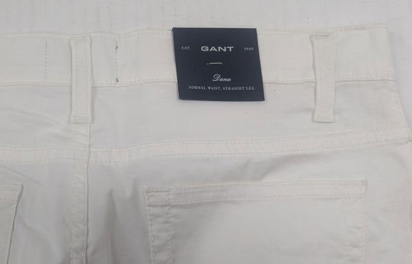 GANT Women's Off White Dana Classic Washed Pants 410890 $198 NWT