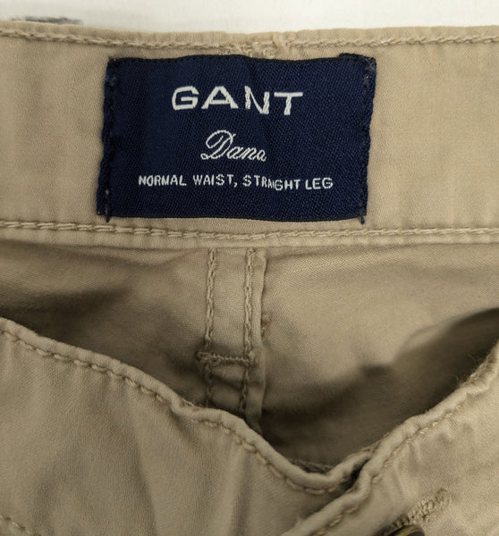 GANT Women's Dark Khaki Dana Classic Pants 410980 Size 28/32