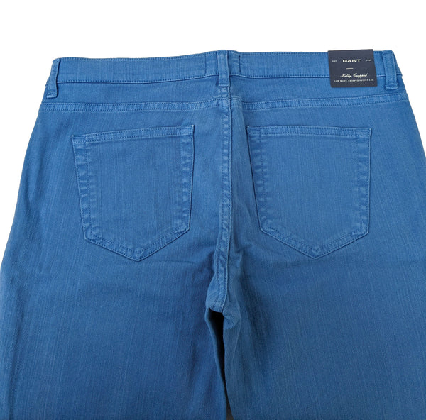 GANT Women's Bluebell Colored Kelly Cropped Pants 410948 $198 NWT