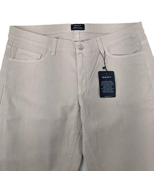 GANT Women's Putty Colored Kelly Cropped Pants 410948 $198 NWT