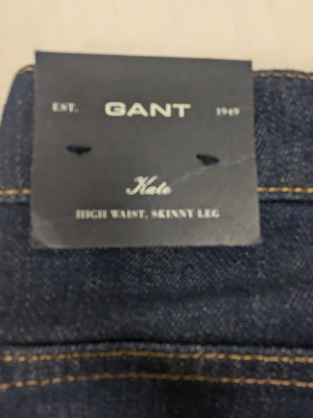 GANT Women's Dark Blue Kate Denim Pants 410978 Size 30/32 $185 NWT