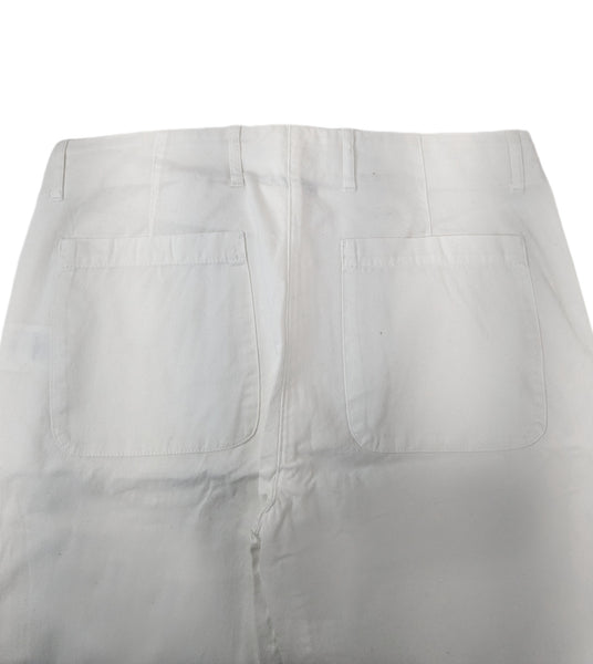GANT Women's White Crisp Cotton Twill Pants 414647 $148 NWT