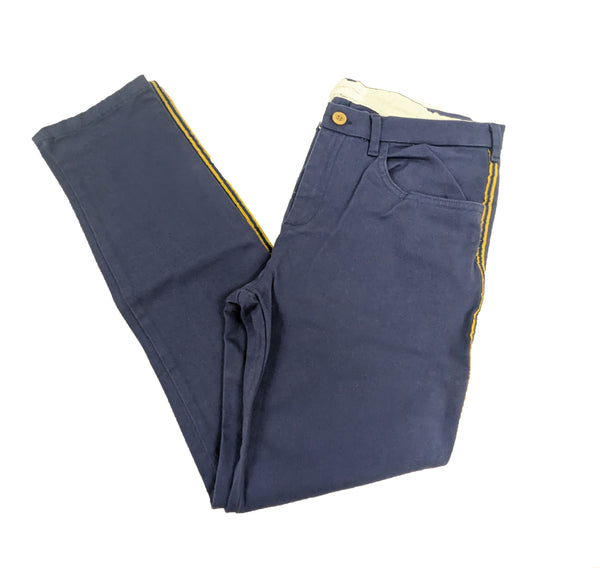 GANT RUGGER Women's Medival Blue Marching Pants 414801 $195 NWT
