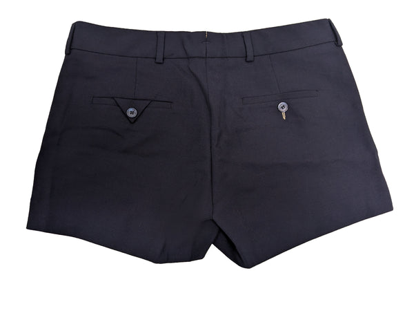 GANT RUGGER Women's Evening Blue Wool Blend Hopsack Shorts 420379