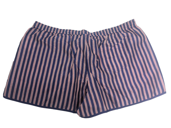 GANT RUGGER Blue and Red Silk Blend Stripe Sleep Shorts 402381 $125 NWT