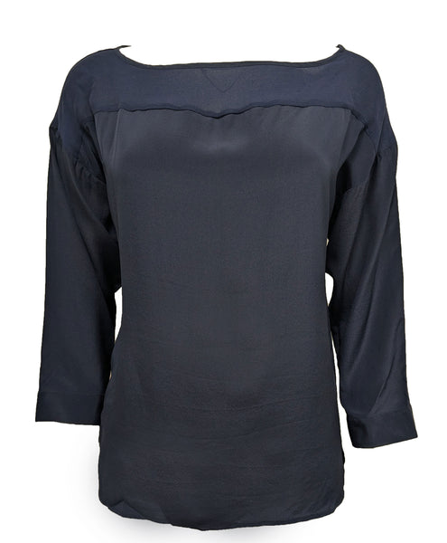 GANT Women's Blue Iris Silk Tunic 431931 Size US 4/ EU 34