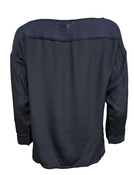 GANT Women's Blue Iris Silk Tunic 431931 Size US 4/ EU 34