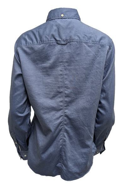 GANT Women's Indigo Blue Colorful Oxford Shirt 432103 Size 14