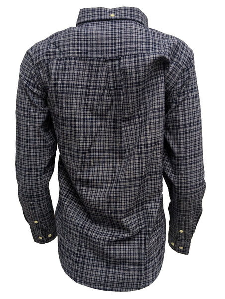 GANT RUGGER Women's Persian Blue Marled Dobby Shirt 432435 Size Small