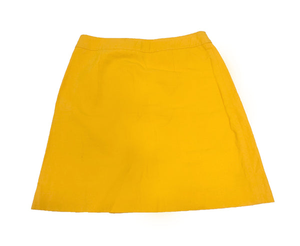 GANT Women's Taxicab Yellow Cotton Linen Skirt 440841 Size 4 NWT