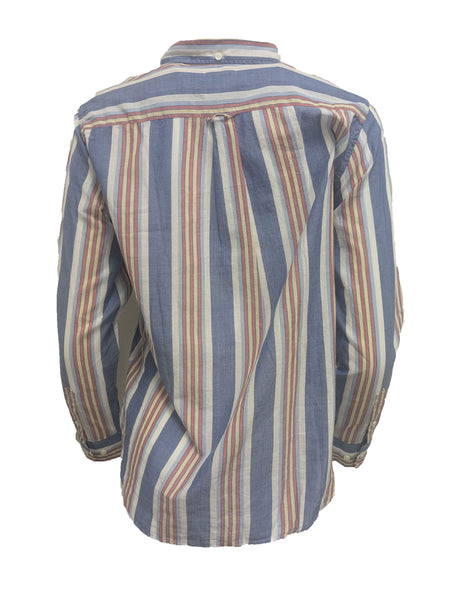 GANT RUGGER Women's Palace Blue Her Madras OBD Shirt 450889