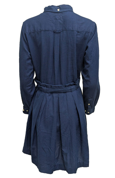 GANT RUGGER Women's Dark Indigo Shirt Dress 450927 Size X-Large