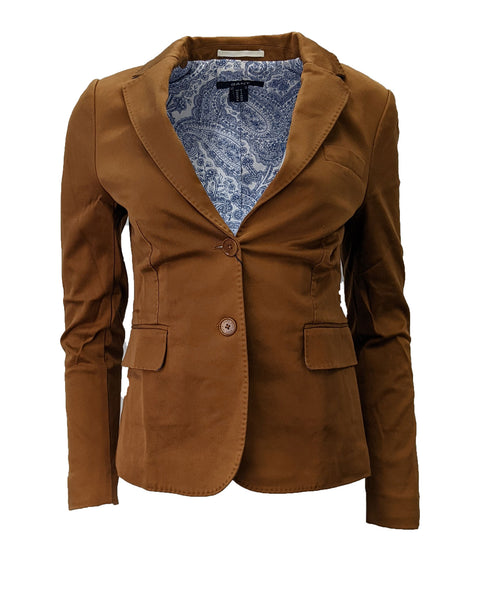 GANT Women's Peanut Twill Blazer Sports Coat 476514 $575 NWT